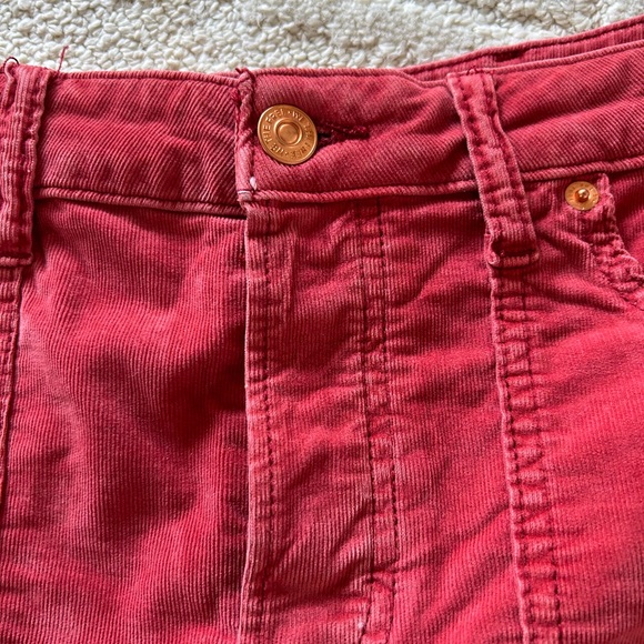 NWOT Free People We The Free rust colour corduroy shorts - Picture 3 of 9
